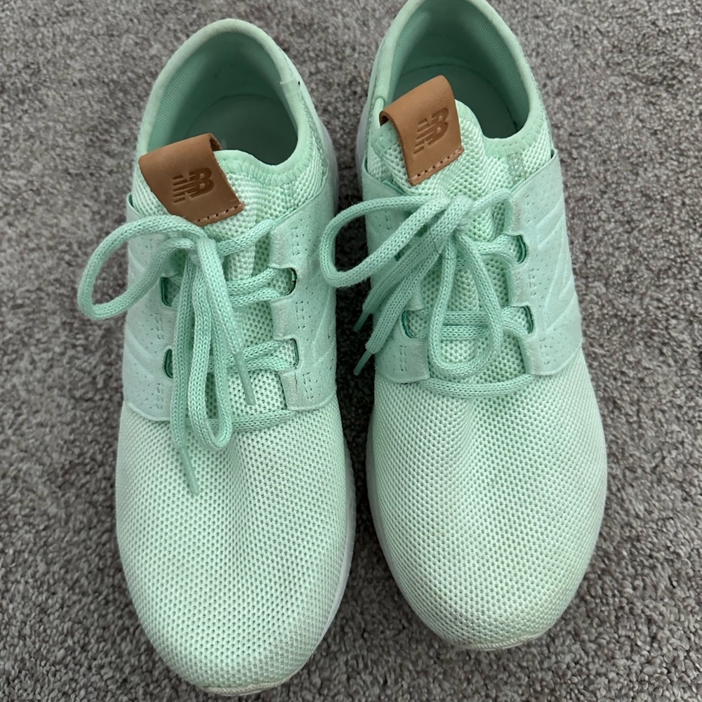 New Balance Light Green Athletic Shoes